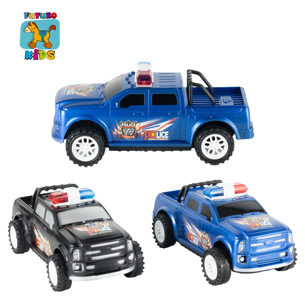 Carrinho de brinquedo – Modelo Caminhonete POLÍCIA (Diversas cores)