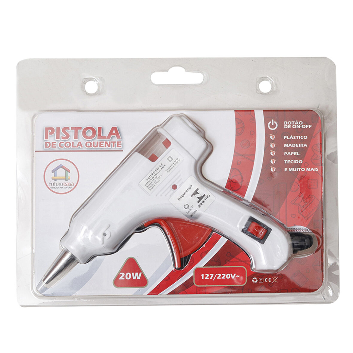 PISTOLA de Cola Quente – Bivolt – 20W – 50-60Hz